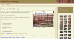 Desktop Screenshot of chiswickfencing.com