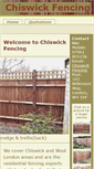 Mobile Screenshot of chiswickfencing.com