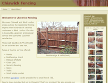 Tablet Screenshot of chiswickfencing.com